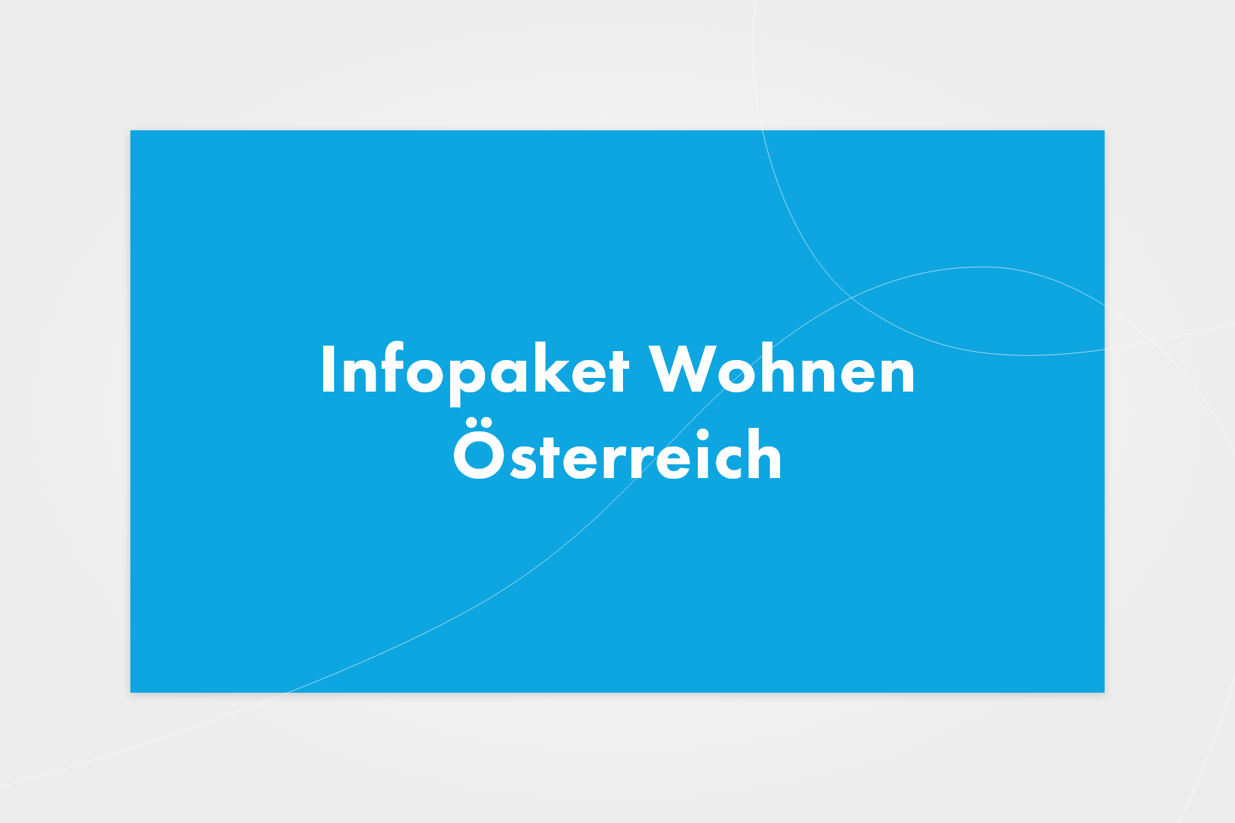 Infopaket Wohnen